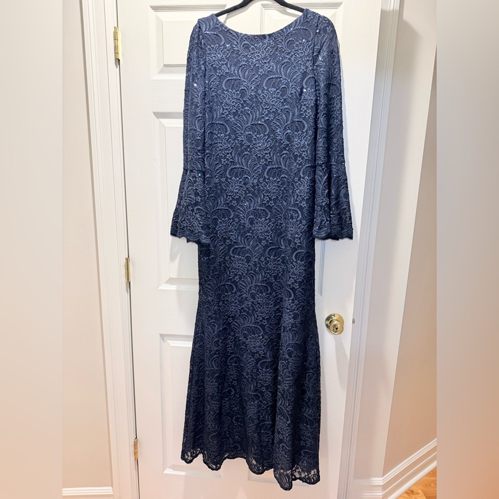 Jessica Howard Navy Lace Maxi Dress